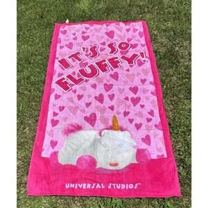 Brand New UNIVERSAL STUDIOS ITS SO FLUFFY BEACH TOWEL Unicorn 59” NWT